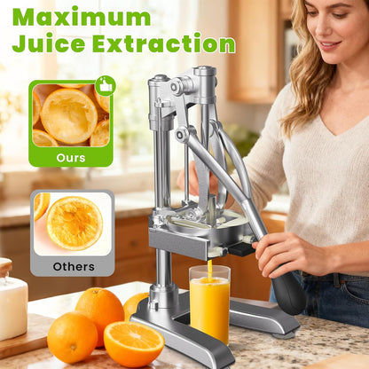 2-in-1 Commercial Manual Juicer & Vegetable Chopper, 3 Blades