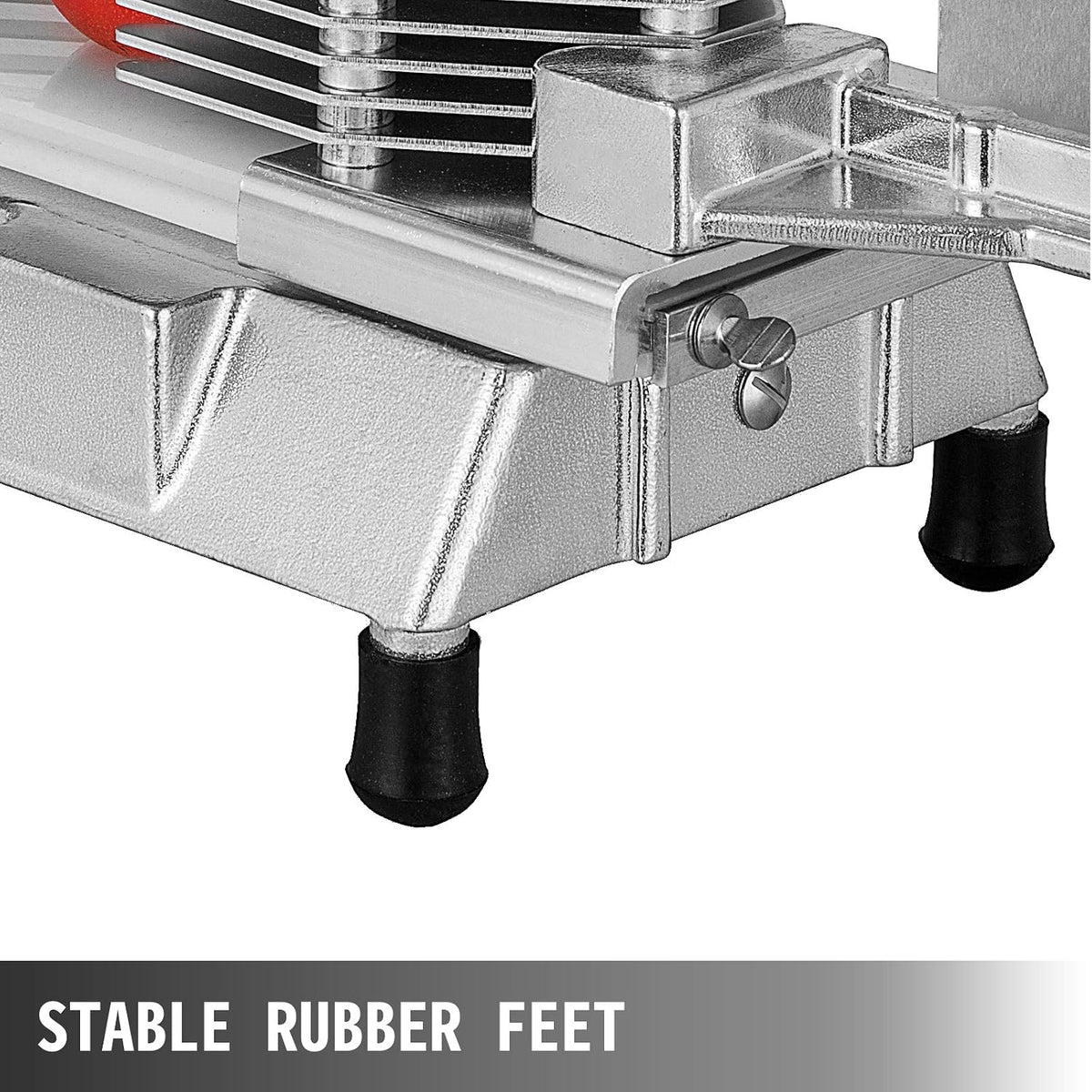 Commercial Tomato Slicer, 3/16-Inch Tomato Cutter Vegetable Slicer, Manual Tomato Cutter with Built-in Cutting Board, Stainless Steel Blades for Restaurant or Home Use