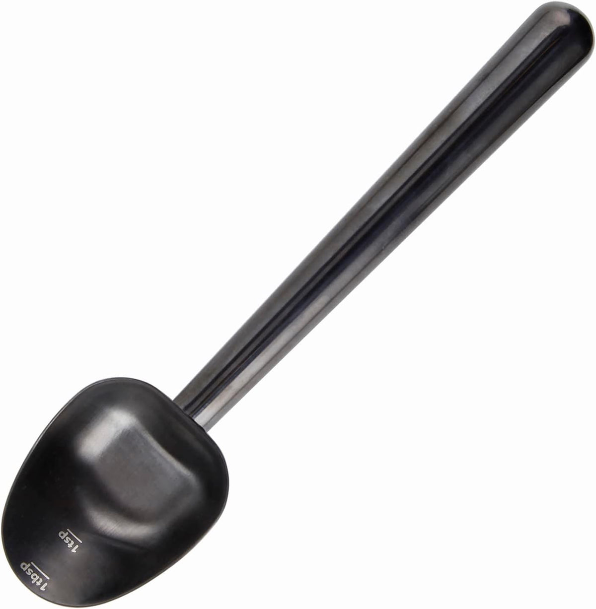 Stainless Steel Long Hollow Handle Coffee Scoop,7g Measuring Spoon for Ground Coffee and Loose Leaf Tea, Rose Gold-Black
