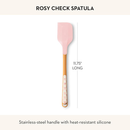 Silicone Spatula, Black-and-White Courtly Check