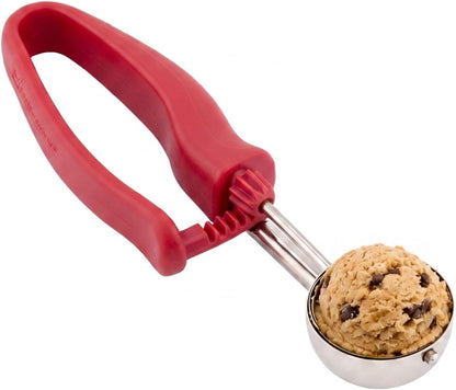 Ice Cream Scoop 1 Case 1.4 oz Stainless Steel Portioner Commercial Kitchen Tool Comfortable Grip Dishwasher-Safe Ambidextrous Handle