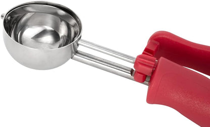Ice Cream Scoop 1 Case 1.4 oz Stainless Steel Portioner Commercial Kitchen Tool Comfortable Grip Dishwasher-Safe Ambidextrous Handle