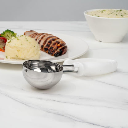Ice Cream Scoop 1 Case 1.4 oz Stainless Steel Portioner Commercial Kitchen Tool Comfortable Grip Dishwasher-Safe Ambidextrous Handle