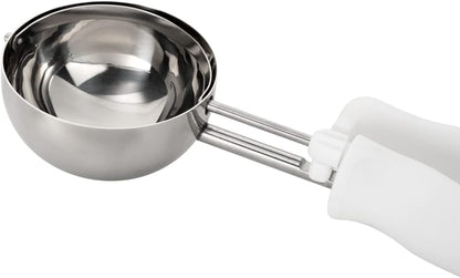 Ice Cream Scoop 1 Case 1.4 oz Stainless Steel Portioner Commercial Kitchen Tool Comfortable Grip Dishwasher-Safe Ambidextrous Handle