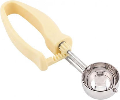 Ice Cream Scoop 1 Case 1.4 oz Stainless Steel Portioner Commercial Kitchen Tool Comfortable Grip Dishwasher-Safe Ambidextrous Handle