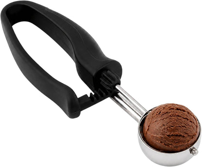 Ice Cream Scoop 1 Case 1.4 oz Stainless Steel Portioner Commercial Kitchen Tool Comfortable Grip Dishwasher-Safe Ambidextrous Handle