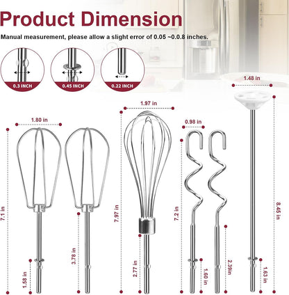 Hand Mixer Accessories and Attachments Beater, Whisk for Kitchenaid Mixers