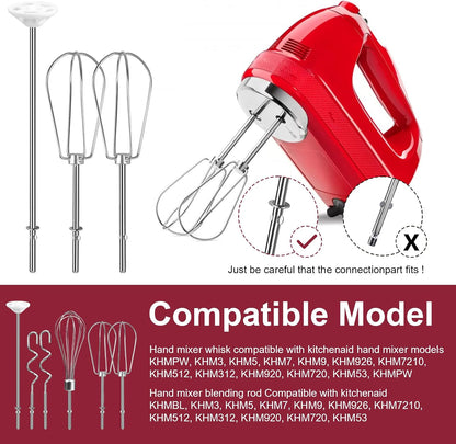 Hand Mixer Accessories and Attachments Beater, Whisk for Kitchenaid Mixers