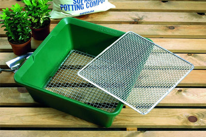 Mesh Garden Sieve, Fine Galvanized Screen for Efficient Soil Sifting and Planting Preparation, 14.25”x12.75”x5.5” (Standard)
