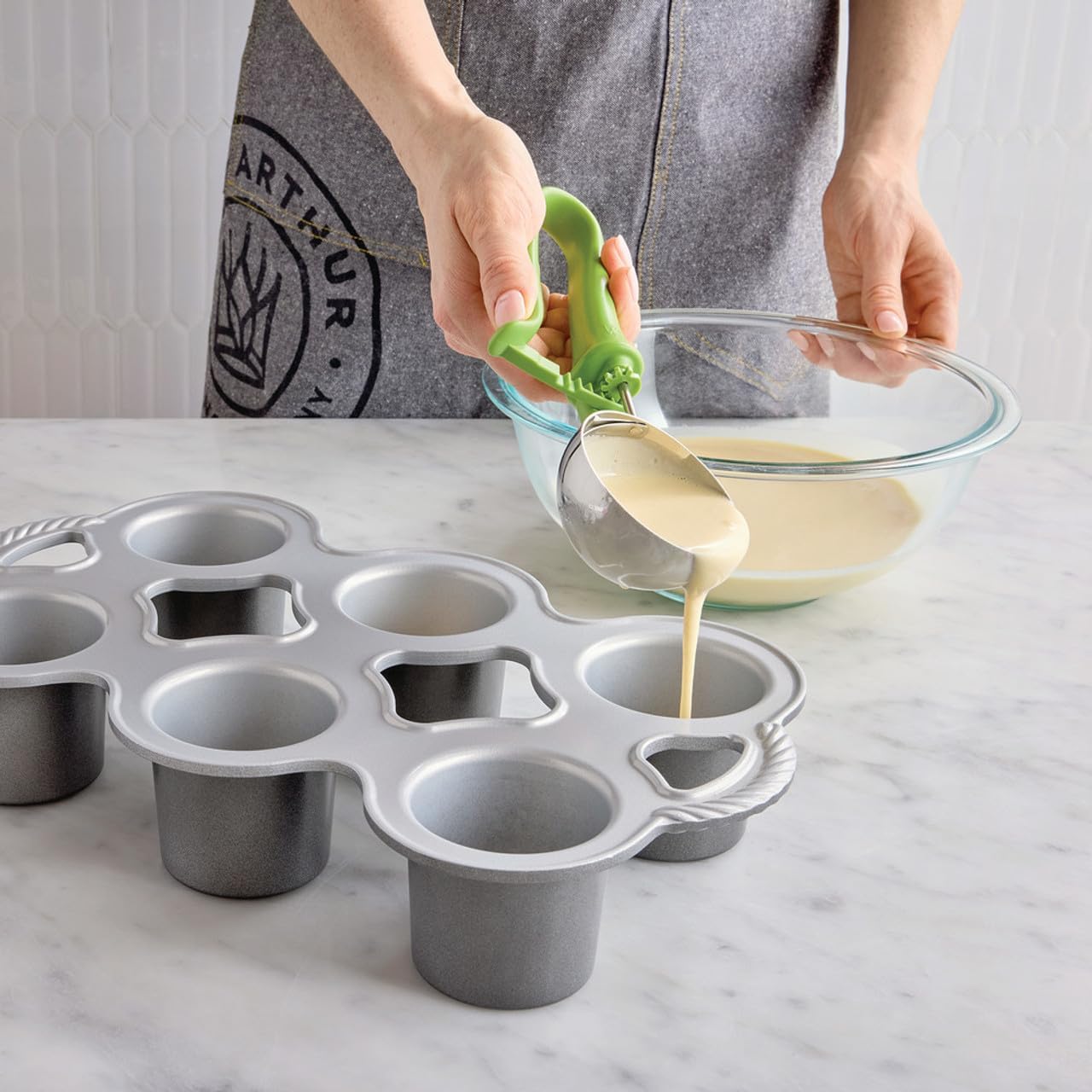 Baking Company 2-Tablespoon Cookie Scoop Dough Portions for Large Drop Cookies, Biscuits, Pancakes, and Whoopie Pies