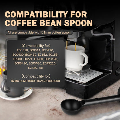 2-In-1 Espresso Coffee Bean Spoon - Replacement for 7313286119 & for BVMC