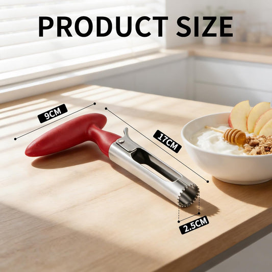 Apple Corer, Stainless Steel Apple Core Remover Tool | Dishwasher Safe