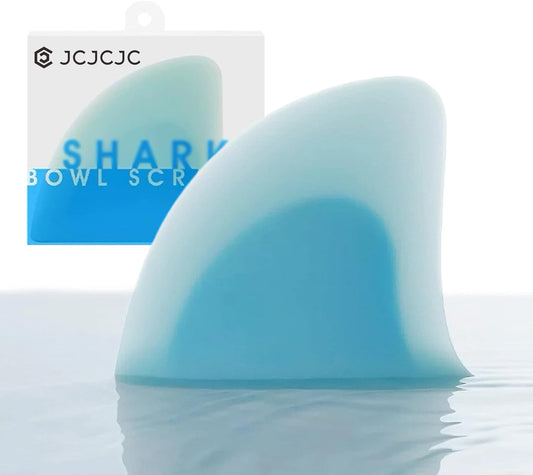 "Shark Fin" Bowl Scraper, Silicone Kitchen Scraper Tool | Ergonomic Award-winning Design, Food-grade Silicone, Bowl & Food Scraper for Dough Baking & Kitchen Use, Dishwasher Safe