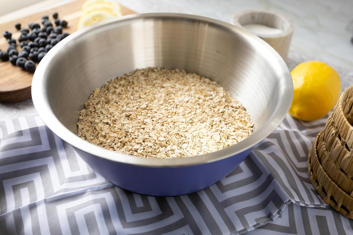 Fox Run Large Stainless Steel Mixing Bowl, 6.25-Quart, 11.75 x 5.5 inches, Metallic