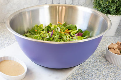 Fox Run Large Stainless Steel Mixing Bowl, 6.25-Quart, 11.75 x 5.5 inches, Metallic