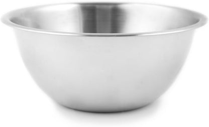 Fox Run Large Stainless Steel Mixing Bowl, 6.25-Quart, 11.75 x 5.5 inches, Metallic