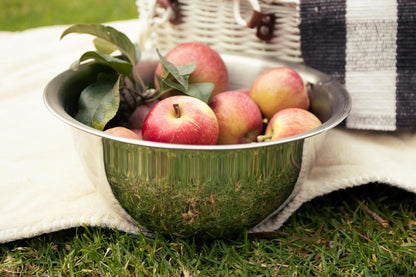 Fox Run Large Stainless Steel Mixing Bowl, 6.25-Quart, 11.75 x 5.5 inches, Metallic