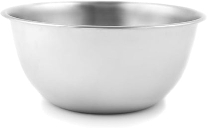 Fox Run Large Stainless Steel Mixing Bowl, 6.25-Quart, 11.75 x 5.5 inches, Metallic