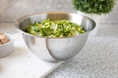 Fox Run Large Stainless Steel Mixing Bowl, 6.25-Quart, 11.75 x 5.5 inches, Metallic