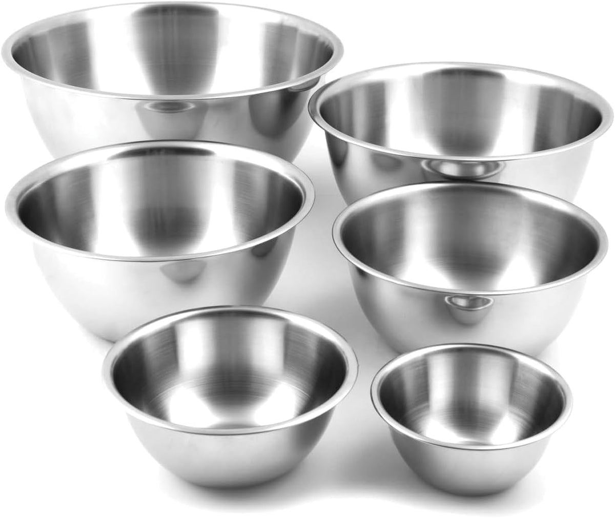 Fox Run Large Stainless Steel Mixing Bowl, 6.25-Quart, 11.75 x 5.5 inches, Metallic
