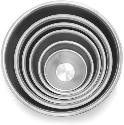 Fox Run Large Stainless Steel Mixing Bowl, 6.25-Quart, 11.75 x 5.5 inches, Metallic