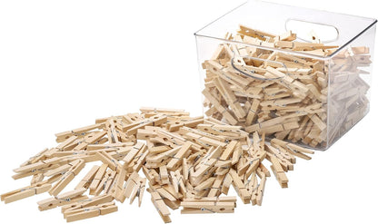 100pcs Clothes Pins Wooden Clothespins 3inch Heavy Duty Wood Clips for Hanging Clothes Pictures Outdoor