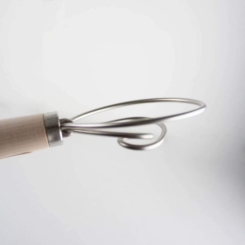 Old Country Maple Dough Mixing Whisk Baking Tool Quick Mixing 12"
