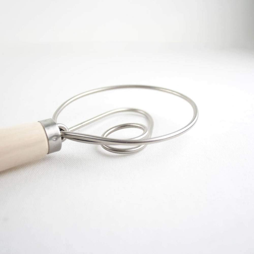Old Country Maple Dough Mixing Whisk Baking Tool Quick Mixing 12"