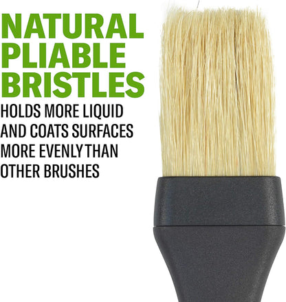 Touch Natural Bristle Pastry Brush with Ergonomic Handle