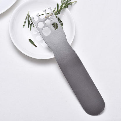 Herb Stripper, Stainless Steel herb Leaf Zip Tool for Kale, Chard, Collard Greens, Thyme and Rosemary