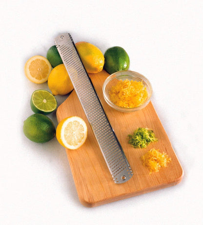 Twin-Pack: Durable 12" Stainless Citrus Zester with Cover for Kitchen