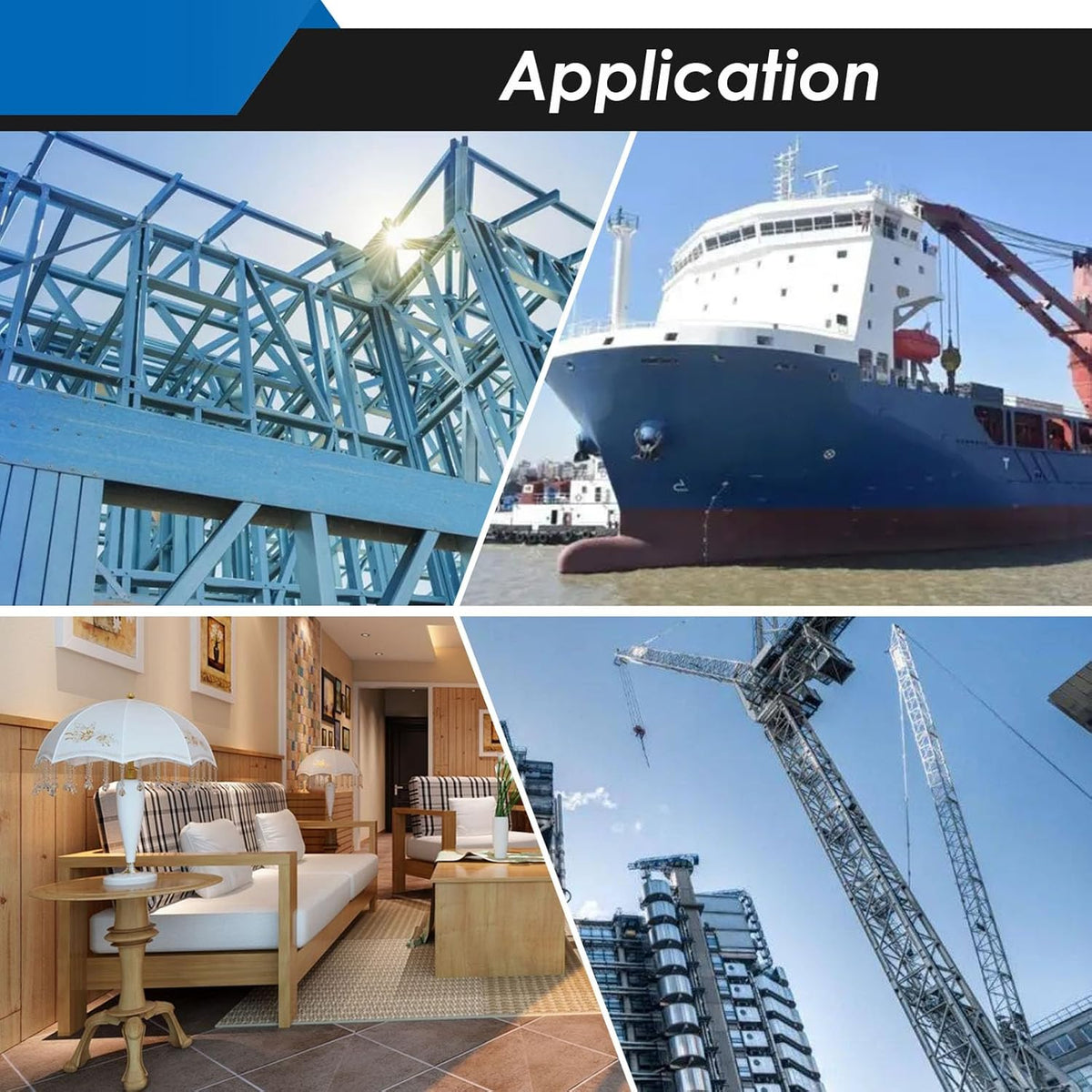 SAE Roll Pin Assortment Set - Slotted Spring Pins Steel Split Expansion Pin 10 Sizes 1/16 5/64 3/32 1/8 5/32 3/16 7/32 1/4 5/16 3/8 Inch for Home Improvement Automotive Repair