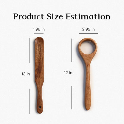 Danish Dough Whisk & Bread Whisk Set, Wooden Sourdough Whisk for Baking, Multi-Purpose Dough Stirrer for kitchen and home use, sourdough, pizza dough, and baking accessories