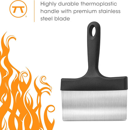 Griddle Scraper and Cleaner, Stainless Steel Griddle Cleaner