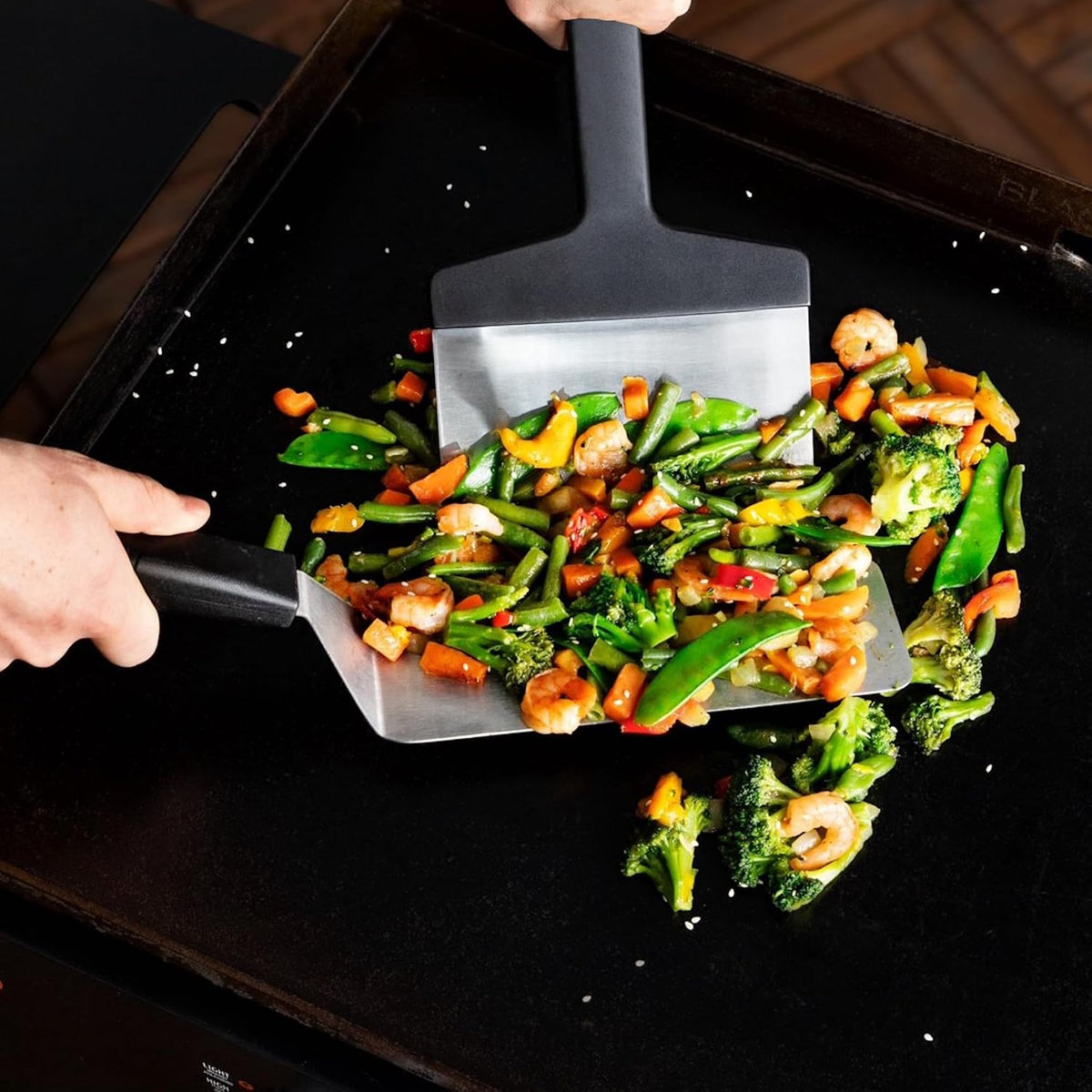 Griddle Scraper and Cleaner, Stainless Steel Griddle Cleaner