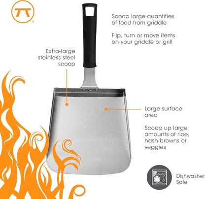 Griddle Scraper and Cleaner, Stainless Steel Griddle Cleaner