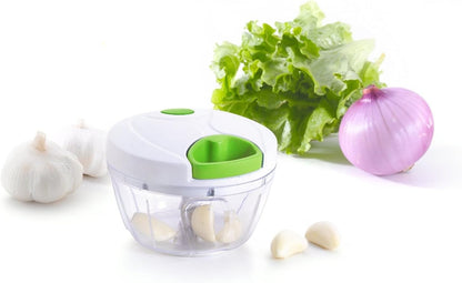 Manual Food Processor - Efficient Mini Pull Chopper, Hand Food Chopper for Easy and Quick Food Prep, Compact Manual Chopper Ideal for Vegetables, Fruits, Nuts, and More