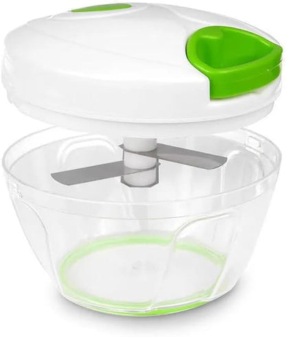 Manual Food Processor - Efficient Mini Pull Chopper, Hand Food Chopper for Easy and Quick Food Prep, Compact Manual Chopper Ideal for Vegetables, Fruits, Nuts, and More