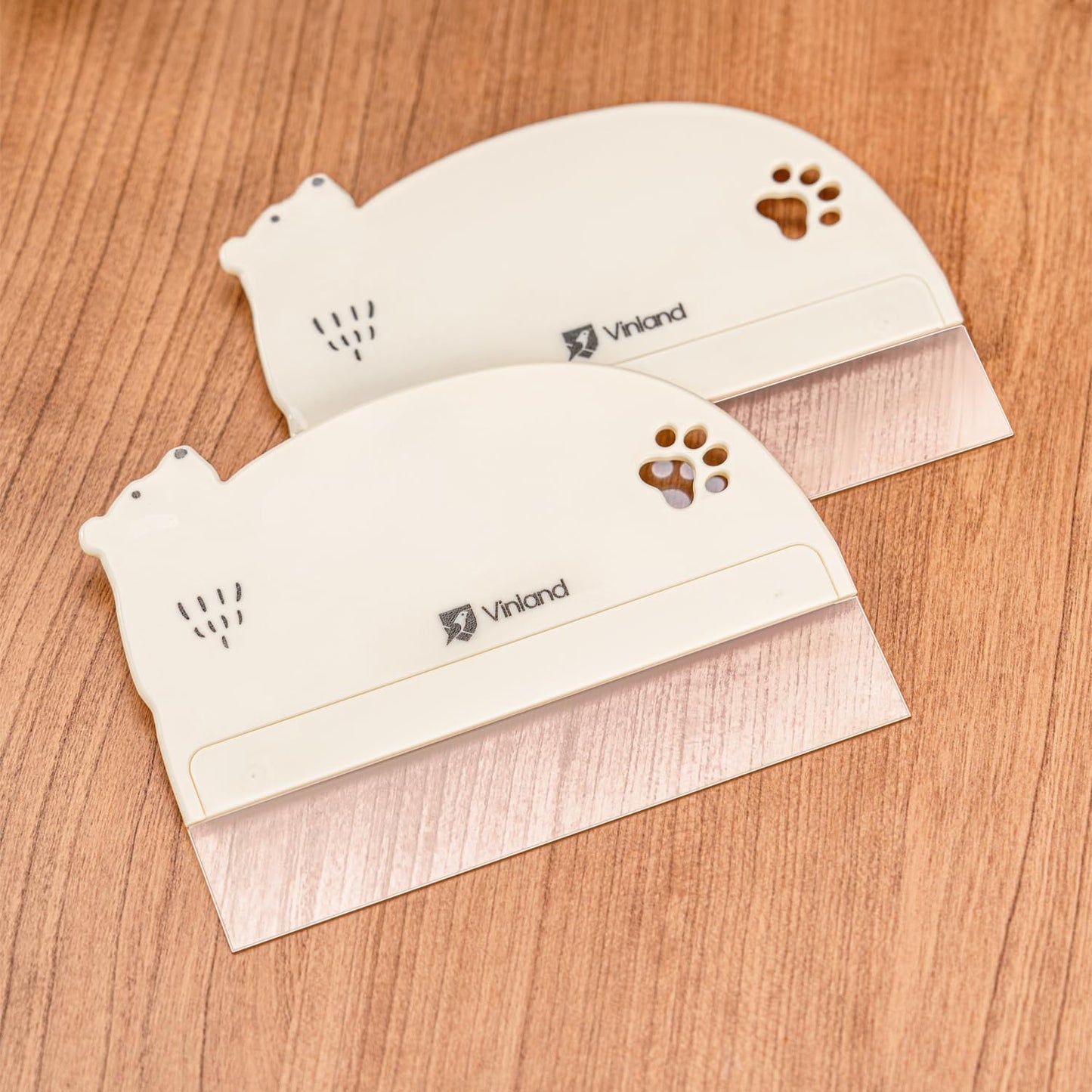 1 Pcs Cake Smoother Scraper, Cake Decorating Supplies, Food-Grade Transparent Flexible PE Plastic Cake Scraper‌ - Designed for bread and cake decoration (4 pcs Scrapers Included, Non-Installable)
