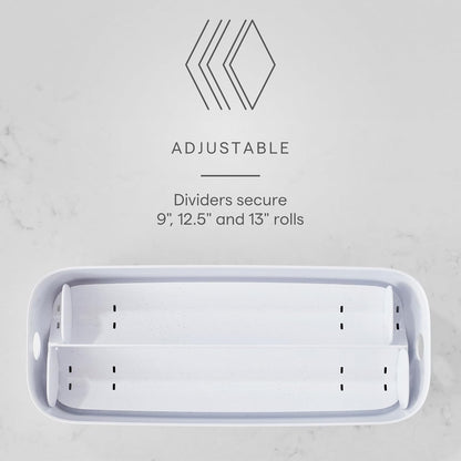 StoraRoll Food Wrap Dispenser 3-in-1, Aluminum Foil Wrap Organizer