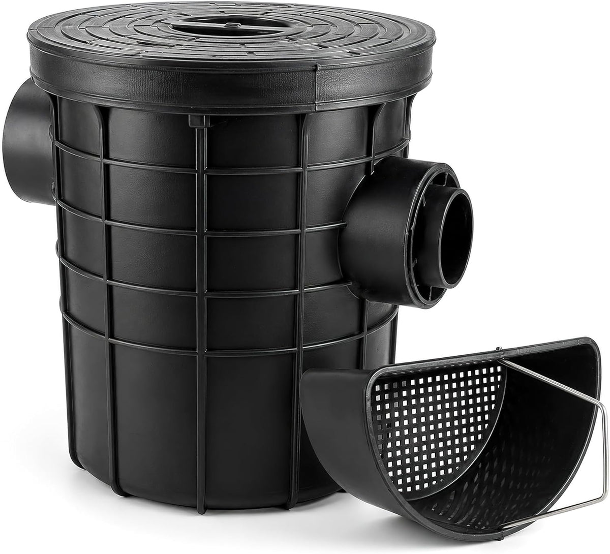 Commercial Grease Trap, PE Plastic Side Inlet Grease Separator for Kitchen