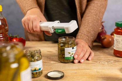 Compact Jar Opener – Easy Grip Adjustable Lid Remover for All Jar Sizes, Ergonomic & Arthritis-Friendly Kitchen Tool, Swiss-Engineered Design
