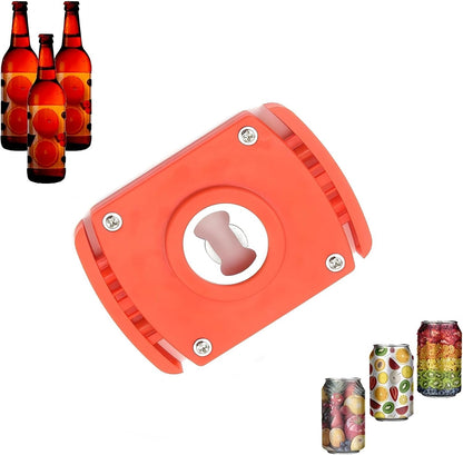 Aluminum Can Opener，Can Top Remover， Beer- Soft Edge- Soda- Can Opener-Red