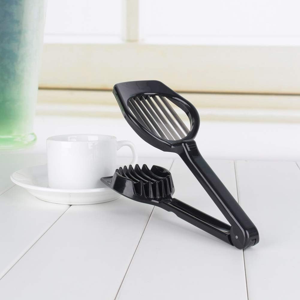 Egg Slicer, Stainless Steel Wire Egg Slicer Heavy Duty Aluminium Egg Cutter Dishwasher for Egg Strawberry Soft Fruit Egg Slicer for Hard Boiled Egg
