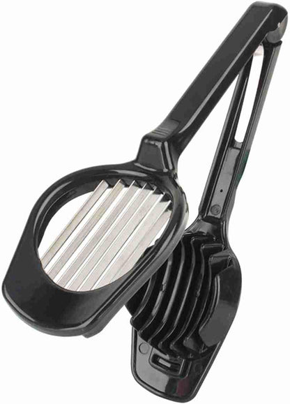 Egg Slicer, Stainless Steel Wire Egg Slicer Heavy Duty Aluminium Egg Cutter Dishwasher for Egg Strawberry Soft Fruit Egg Slicer for Hard Boiled Egg