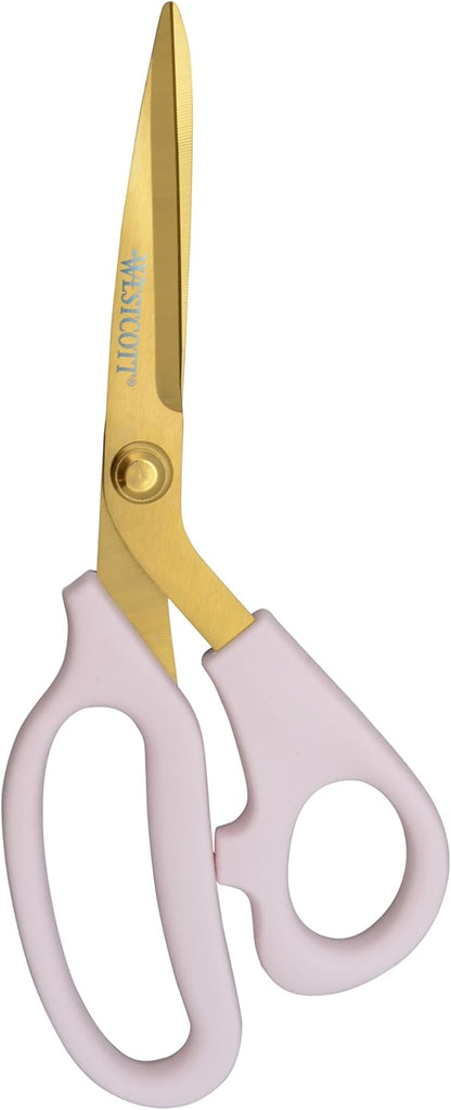 Titanium-Bonded Soft Handle Kitchen Shears for Herbs, Teal - 6.5-Inch Versatile Kitchen Shears with Precision Cutting Tips and Built-In Herb stripper for Easy Handling and Comfort