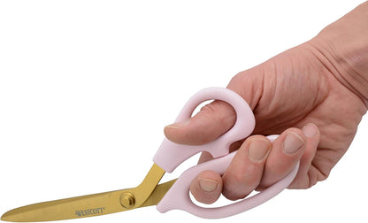 Titanium-Bonded Soft Handle Kitchen Shears for Herbs, Teal - 6.5-Inch Versatile Kitchen Shears with Precision Cutting Tips and Built-In Herb stripper for Easy Handling and Comfort