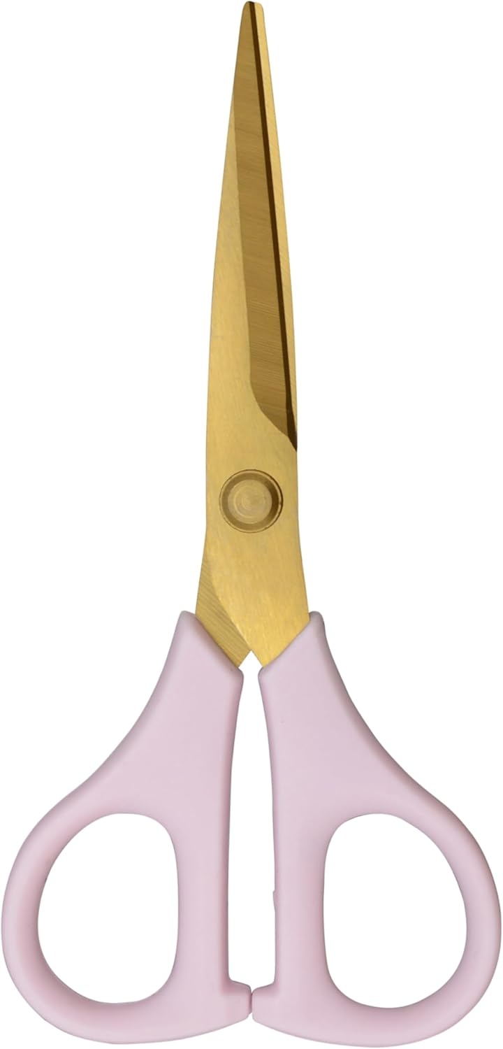 Titanium-Bonded Soft Handle Kitchen Shears for Herbs, Teal - 6.5-Inch Versatile Kitchen Shears with Precision Cutting Tips and Built-In Herb stripper for Easy Handling and Comfort