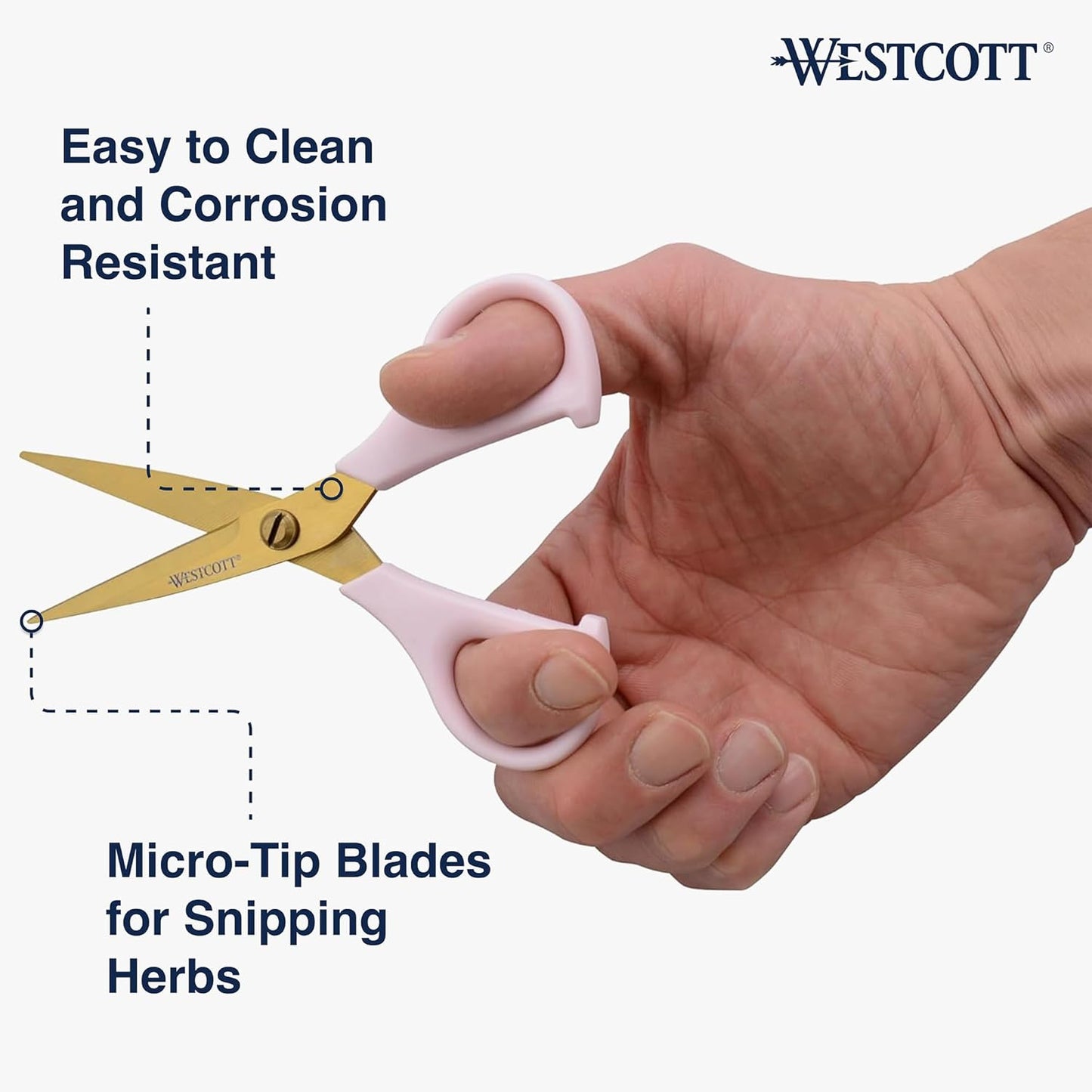 Titanium-Bonded Soft Handle Kitchen Shears for Herbs, Teal - 6.5-Inch Versatile Kitchen Shears with Precision Cutting Tips and Built-In Herb stripper for Easy Handling and Comfort