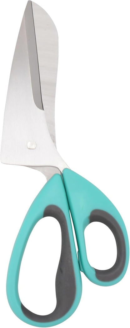 Titanium-Bonded Soft Handle Kitchen Shears for Herbs, Teal - 6.5-Inch Versatile Kitchen Shears with Precision Cutting Tips and Built-In Herb stripper for Easy Handling and Comfort